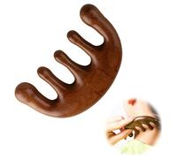 Wooden Comb Scalp Massager,Sandalwood No Static Electricity Broad Tooth Head Massager Scalp,Manual Massage Tools Scraping Comb Relieve Fatigue Acupoint Massager