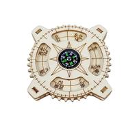 Wooden Compass DIY Science Kits for Kids, Handmade Navigation Compass Model for STEM Science Experiments | Educational DIY Project Toy for Children Boys Girls Classroom Learning Activities