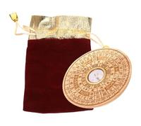 Wooden Compass with Traditional Fengshui Markings and Degree Scale | Chinese Style, Antique Look, Dial Reading, for Office Desks, Shelves, Maps and Collectors