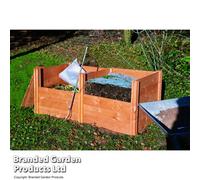 Wooden Compost Module 2 Posts & 15 Panels For Extending Compost Bin Easy Assembly With Slide Out Panels 573L