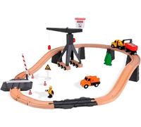 Wooden Construction Yard Train Set Ages 3 Years Over