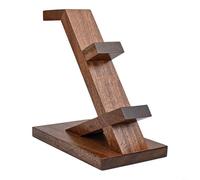 Wooden Controller Stand And Headphone Holder With Non Slip Pads For PS5 for PS4 for XBOX Series X Switch Gaming Desk Organizer(brown)