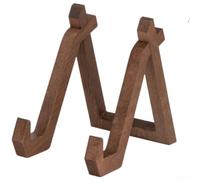 Wooden Cookbook Holder 6x4 Inch Retro Kitchen Stand | Holds cookbooks tablets magazines, frees hands while cooking, for ideal height 6 inches, easy page turning