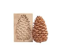 Wooden Cookie Cutter Embossing Mold 3D Carved Wooden Cookie Mold Biscuit Press Stamp Molds for Baking Moulds Christmas Thanksgiving Halloween Easter Kitchen DIY Decorating Baking Tool (A)