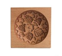 Wooden Cookie Cutters 3d Embossing Moulds For Dough Biscuits Bread Sandwiches Cheese Pastries Chocolate Clay Baking Tools Kitchen Gadgets As Shown(Capsule)