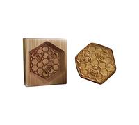 Wooden Cookie Cutters for Baking - Assorted Animal, Christmas, Windmill & Floral Designs - Food-Grade Wood, Safe, Reusable & Durable - Perfect for Family Baking, Kids Craft (G)