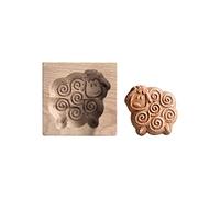 Wooden Cookie Cutters for Baking - Assorted Animal, Christmas, Windmill & Floral Designs - Food-Grade Wood, Safe, Reusable & Durable - Perfect for Family Baking, Kids Craft (W)