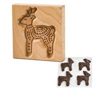 Wooden Cookie Mold | Kitchen Cookie Cutter, Gingerbread Cookie Stamp, Chocolate Cookie Cutter for Halloween Thanksgiving Party Supplies