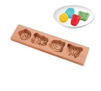 Wooden Cookie Molds - Biscuits Cutter Stamp | Cookie Stamps Cute for Home Bakers Professional Chefs Event Caterers Food Bloggers Pastry Chocolate Cakes Shop Owners