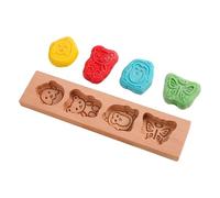 Wooden Cookie Molds for Baking - Chocolate Making Moulds - Cute Biscuits Stamps for Chocolate Fondant Pastry Home Bakers Food Bloggers Professional Chefs Cooking Class Instructors