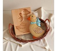 Wooden Cookie Molds with Animals Patterns, 3D DIY Carved Embossed Biscuit Cutter Moulds for Christmas, Halloween, Easter, Kitchen DIY