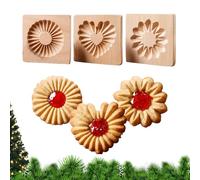 Wooden Cookie Moulds - Non-Stick Bakeware - Decorative Deer Mould for Shortbread - for Chocolate Snacks Moocake Cooking Class Home Halloween Thanksgiving Birthday