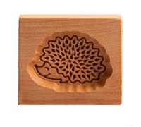 Wooden Cookie Set | 3D Embossed Biscuit Moulds for Cake Decorating | Carved Wood Press Tools for Dough | Clay | Fondant | Bread | Sandwiches | Fun Baking Gadgets(Embroidery)