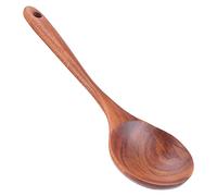 Wooden Cooking Spoons, Teak Cooking Spoon Wooden Kitchen Utensil Nonstick Cookware for Stirring, Mixing, Canning in Big Pots