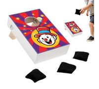 Wooden Cornhole Game, Interactive and Funny Skill Toy - Table Cornhole Game Set for Camping, Tailgating, Garden, Lawn, Parties, Gatherings, Table