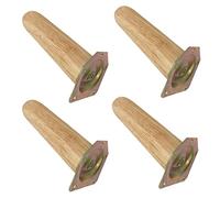 Wooden Couch Legs Set of 4 Replacement Sofa Feet 10cm MidCentury Modern Table Legs Includes Mounting Screws & Plates for Furniture Upgrade