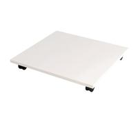 Wooden CPU Tower Stand on Wheels 4Wheel Mobile Cart for Printers & ATX Cases Under Desk Organizer for Home Office Floor & Carpet Friendly (49x34x6.6cm)