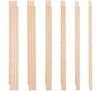 Wooden Craft Dowel Rods, 36pc Beech Wood Dowel Rods lengh30cm/diameter3mm/4mm/5mm/6mm/8mm/10mm