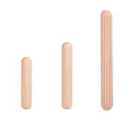 Wooden Craft Dowel Rods， Pack of 50 Wooden Dowel Pins 6mm & 8mm x 30mm & 40mm(8x40mm)