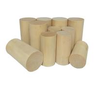 Wooden Craft Sticks 1/2/3/5pcs Length 30-100mm Diameter 30/40/50mm Round Wood Rod Solid Wood Strip DIY Model(Log Color 30x60mm,2pcs)
