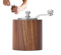 Wooden Crank Pepper Mill - Manual Grinder & Coffee Bean Grinder | Adjustable Coarseness, Vintage Wood & Stainless Steel, Dee Kitchen Durable Pot Grinder (7.8 Cm)