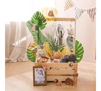 Wooden Crate Baby Gift Basket (Bush Animal Combo)