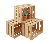 Wooden crate, Veg crate, Advent crate, Potato & Fruit crates (3pc)