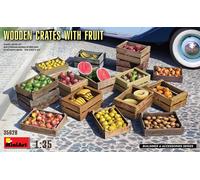 Wooden Crates with Fruit Diorama 1:35 Plastic Model Kit MINIART