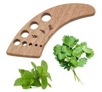 Wooden Crescent-Shaped Vegetable Separator, Pottery Herb Stripper Tool Supplies, Fun Kitchen Gadgets, Exquisite Herb Stripper Bowl Gifts for The Kitchen Suitable for Home Use & Chefs