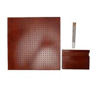 Wooden Crochet Blocking Board, Knitting Blocking Mat for Granny Squares, 31.5x31.5cm Handcrafted with 576 Holes, Solid Wood Base with for Stainless Steel Pins