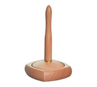 Wooden Crochet Yarn Holder, with Smooth Twirling Design, 11x11x19cm, Beechwood Yarn Holder, Twirling Mechanism Yarns Tool, Non-Staining Finish, for Knitting Embroidery and Crafts