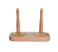Wooden Crochet Yarn Holder, with Smooth Twirling Design, 11x11x19cm, Beechwood Yarn Holder, Twirling Mechanism Yarns Tool, Non-Staining Finish, for Knitting Embroidery and Crafts