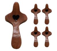 Wooden Cross Fidget,Wooden Pocket Gadgets Heart Encouragement | 5 Piece Christian Easter Clinging Praying Fidget for Children and Adults