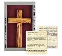 Wooden cross made from olive wood