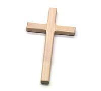 Wooden Cross Pendant - Handmade Religious Jewelry for Christians, 2pc Set for Gift Giving, Daily Wear & Spiritual