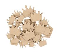 Wooden Crown S1 Multiple Sizes - MDF Craft Shape Blank Decoration Embellishments Laser Cut DoodleTech (Size: 30mm / Pack: 25)