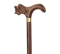 Wooden Crutch Solid Wood Chicken Wing Wood Anti-skid Carving for the Elderly to Travel and Walk beautiful scenery