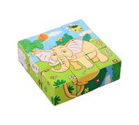 Wooden Cube Puzzle, Educational Learning, 15x13x4cm, Wooden Cube Block Toys, Jigsaw Puzzles, Safe Design, For Boys Girls Home School Study Playroom Kindergarten Preschool