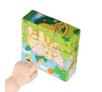 Wooden Cube Puzzle | STEM Toy, Brain Teaser - Gift Home School Nursery Birthday Party Study Recreation Nursery