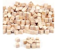 Wooden Cubes 1cm 500Pcs Wooden Blocks for Craft Blank Wood Blocks Balsa Wood Blocks Natural Wood Square Blocks Unfinished for Coloring, Drawing, Decoration, Building Blocks, DIY