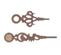 Wooden Cuckoo Clock Hands Kit 5.50cm Silent Wall Clock Parts | Classic retro wood finish, accurate time display, easy to fit, for home decor and quiet room repairs