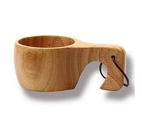 Wooden Cup Camping Cup Nordic Style Handmade Natural, Portable Wood Mug Drinking Cup for Coffee, Tea and Milk