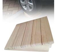 Wooden Curb Ramp, Threshold Ramp, Heavy-duty Durable Lane, Wheelchair, Motorcycle, Car, Bicycle Ramp(30.8 * 30 * 8cm)