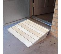 Wooden Curb Ramp, Threshold Ramp, Heavy-duty Durable Lane, Wheelchair, Motorcycle, Car, Bicycle Ramp(30.8 * 30 * 12cm)