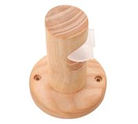 Wooden Curtain Rod Brackets Beech 0.8 Inch for Home Windows