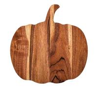 Wooden Cutting Board, Acacia Wood Pumpkin-Shaped Chopping Board, Halloween Cutting Boards with Handle, Steak Cheese Bread Serving Tray for Halloween, Holiday, Fall, Kitchen