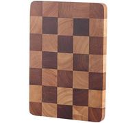 Wooden Cutting Board Checkerboard Pattern Serving Board Kitchen Cutting Board for Bread Meat Fruit Vegetables Cheese Serving Tray 30 * 21 * 2cm