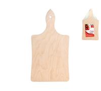Wooden Cutting Board 'ciro' with Handle 37x20 Brown Home