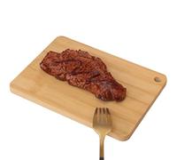 Wooden Cutting Board - Premium Carving Block, Acacia Grain Slab | Thick End-Grain, Handcrafted Walnut Wood Texture, Durable Butcher Slab Ideal Kitchen Prep Meat, Cheese, Veggie Presentation