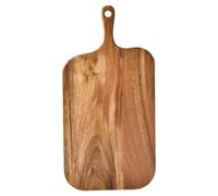 Wooden Cutting Board with Handle, Natural Wood Chopping Board for Kitchen, Multipurpose Serving Platter for Cheese Fruits Charcuterie (15" x 8") Cutting Boards Wood Wooden Handle Decorative